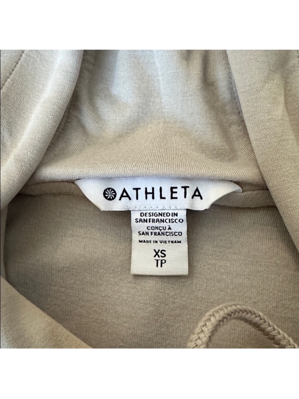 Athleta Seasoft Pant Abalone Beige wide leg XSmall Tall like new